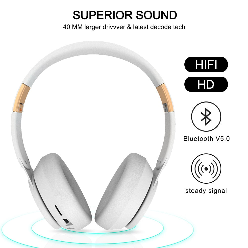 Wireless Bluetooth Over-Ear Headset