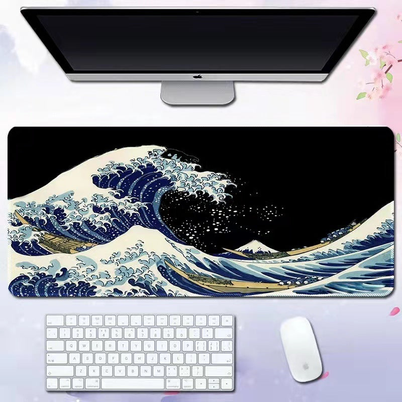 Wave Extended Gaming Desk Pad — Keyboard & Mouse Mat