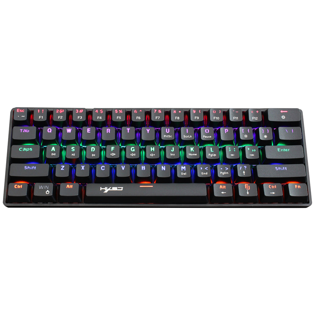 61-Key RGB Mechanical Gaming Keyboard — Wired Blue Switch