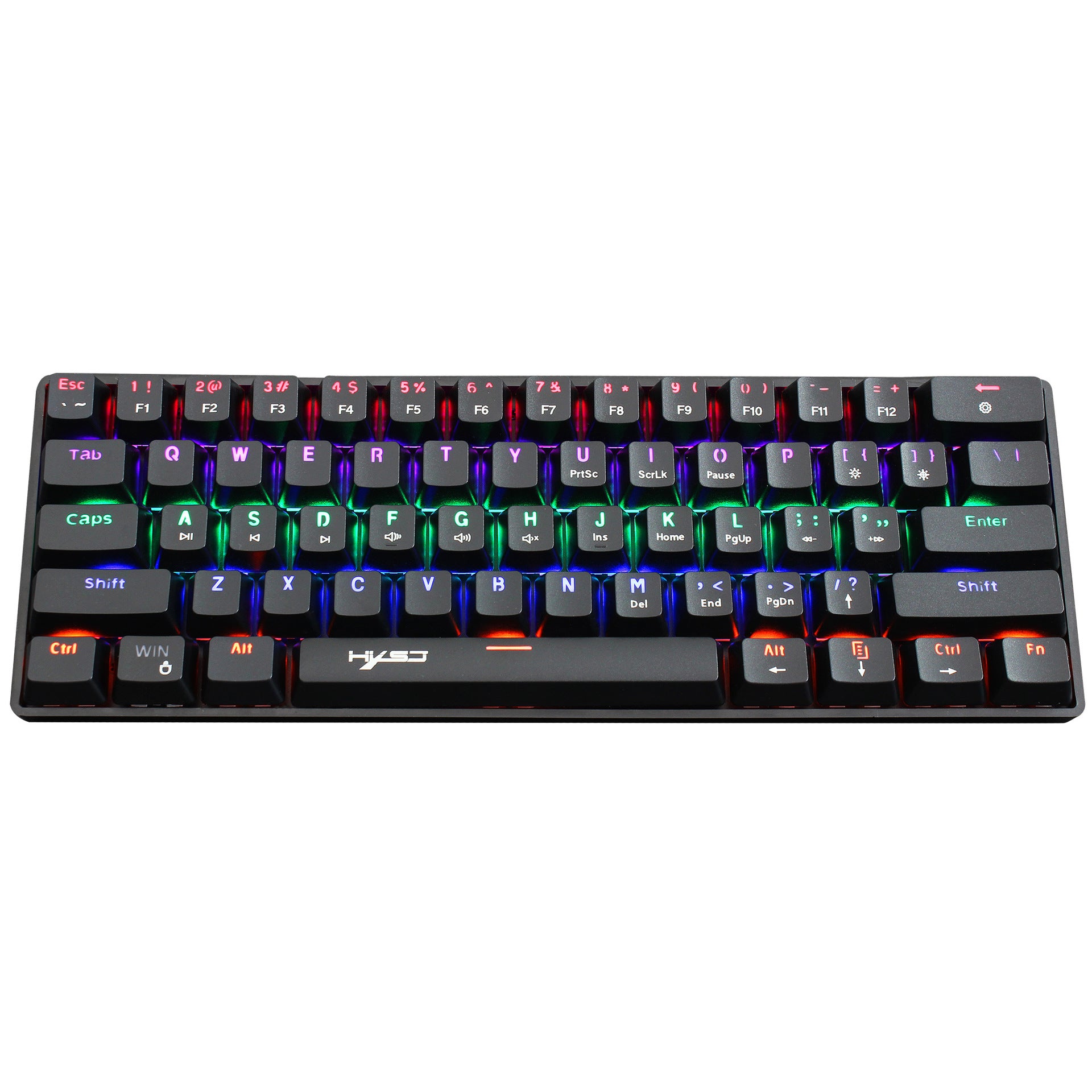 61-Key RGB Mechanical Gaming Keyboard — Wired Blue Switch