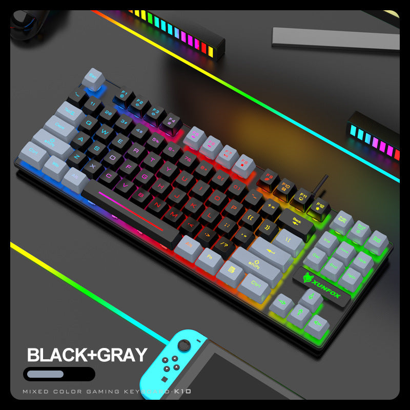 87-Key LED Backlit Gaming Keyboard