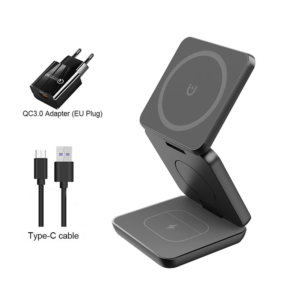 3-in-1 Magnetic Wireless Charger