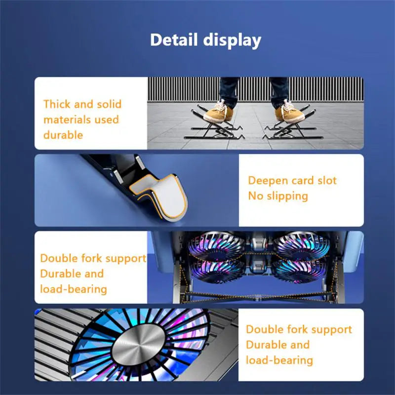 Foldable Laptop Cooling Stand with Fan
