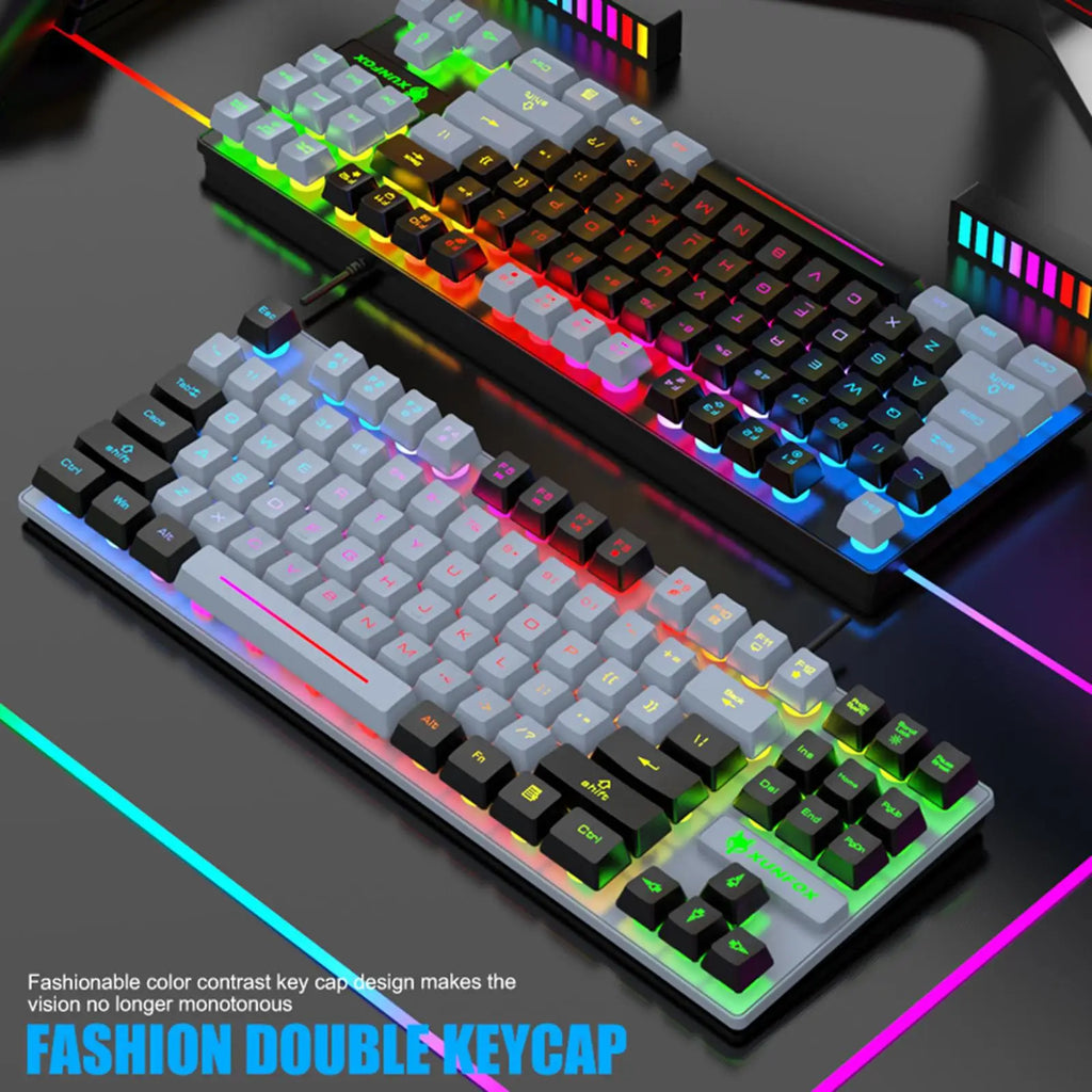 87-Key LED Backlit Gaming Keyboard