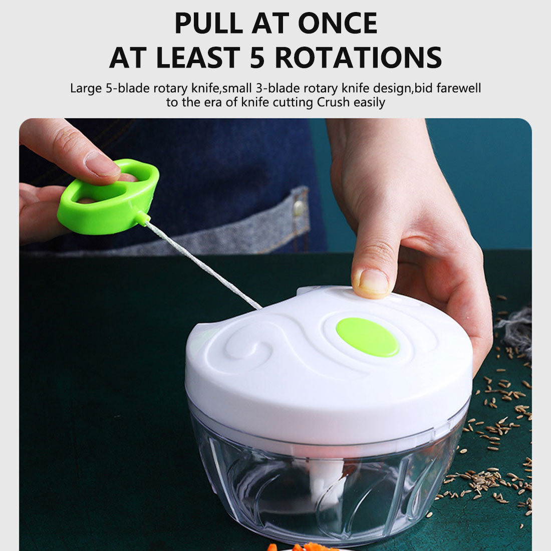 Manual Garlic Press & Vegetable Slicer — Multi-Function Kitchen Tool