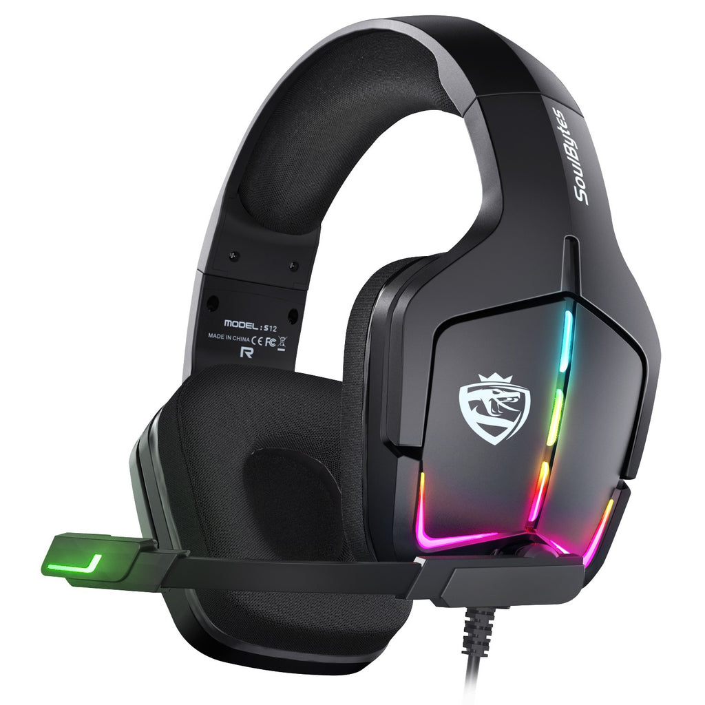 S12 Wired RGB Gaming Headset for PC & PS4