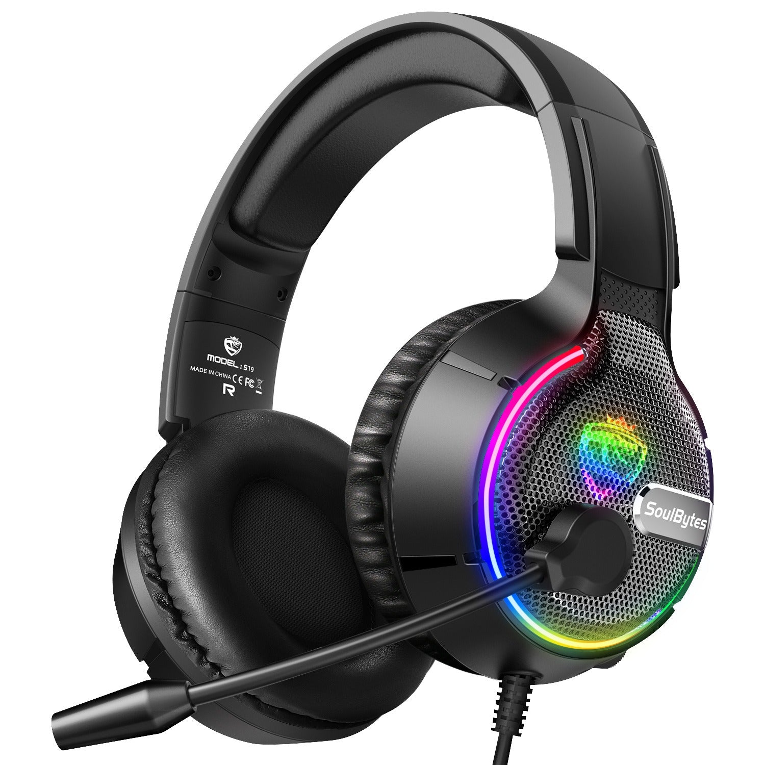Soulbytes S19 Wired RGB Gaming Headset with Microphone