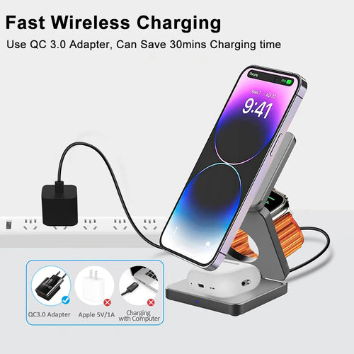 3-in-1 Magnetic Wireless Charger