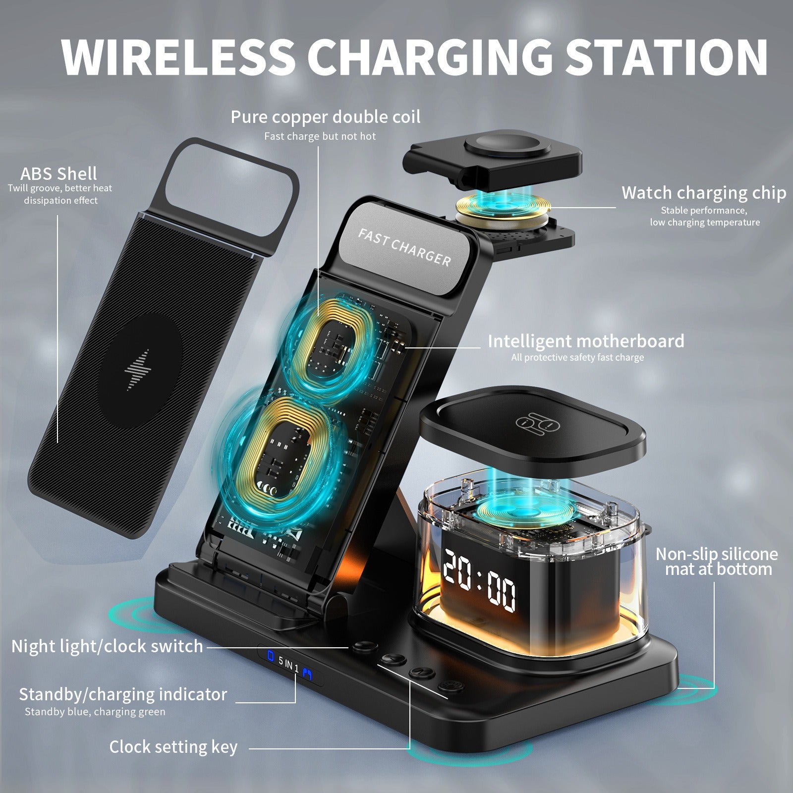 5-in-1 Wireless Charging Station