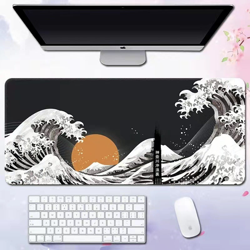Wave Extended Gaming Desk Pad — Keyboard & Mouse Mat