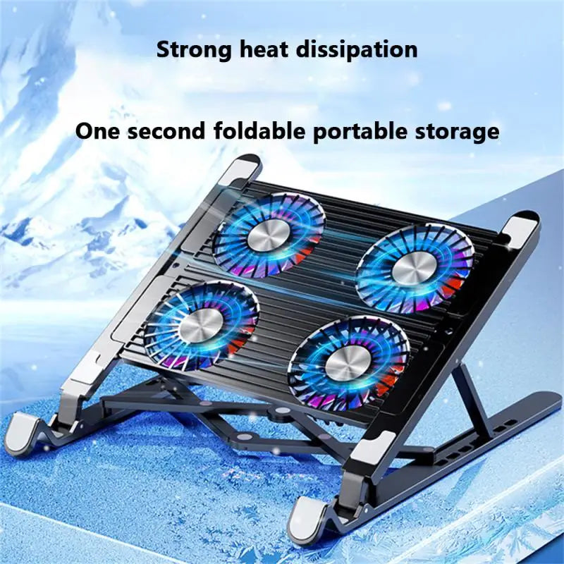 Foldable Laptop Cooling Stand with Fan
