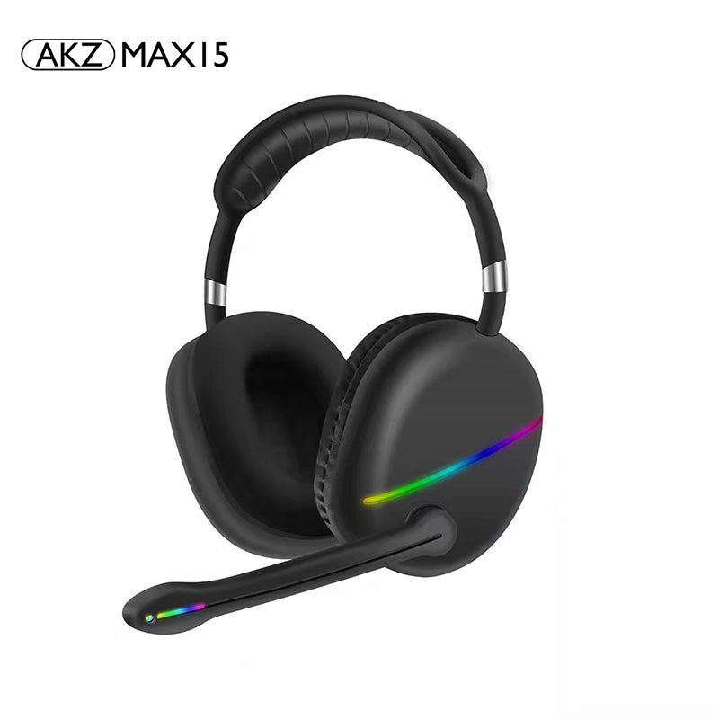 MAX15 RGB Bluetooth Gaming Headset with Subwoofer & External Mic