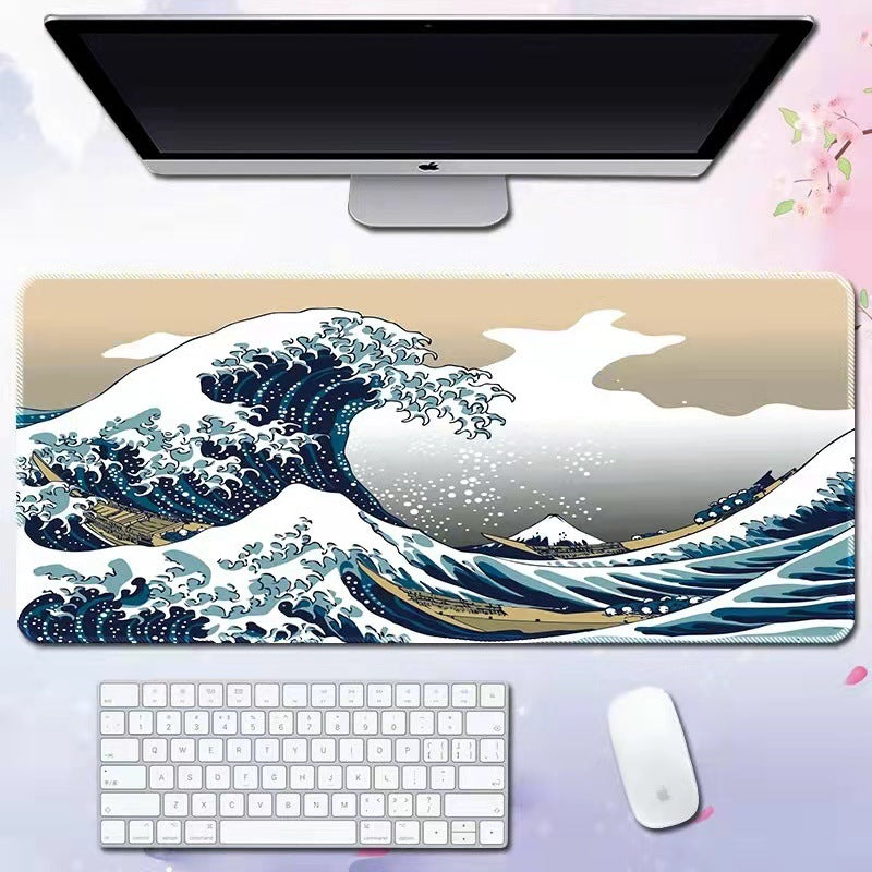 Wave Extended Gaming Desk Pad — Keyboard & Mouse Mat