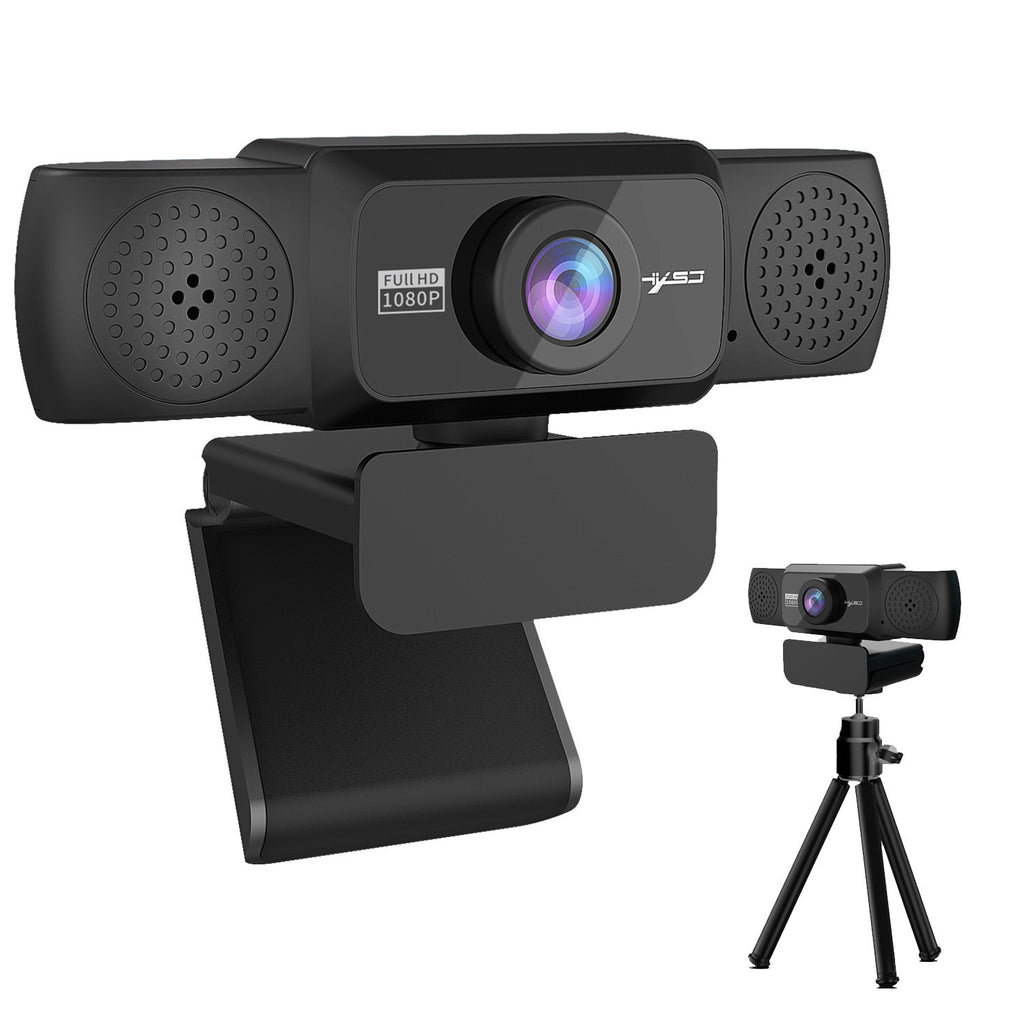 1080P Full HD 360° Rotatable Webcam with Auto Focus