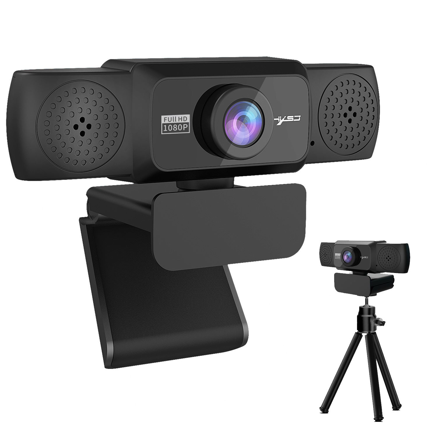 1080P Full HD 360° Rotatable Webcam with Auto Focus