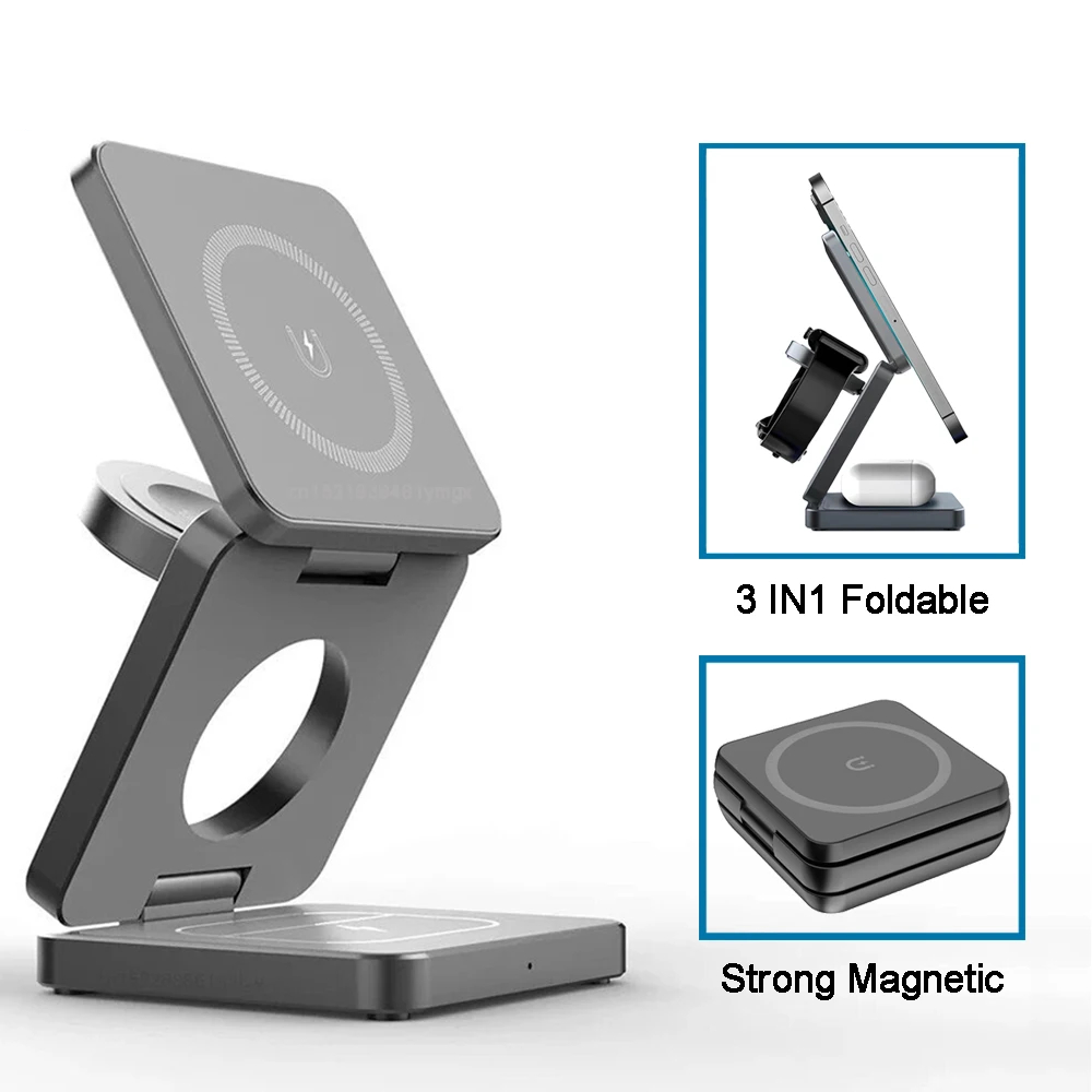 3-in-1 Magnetic Wireless Charger