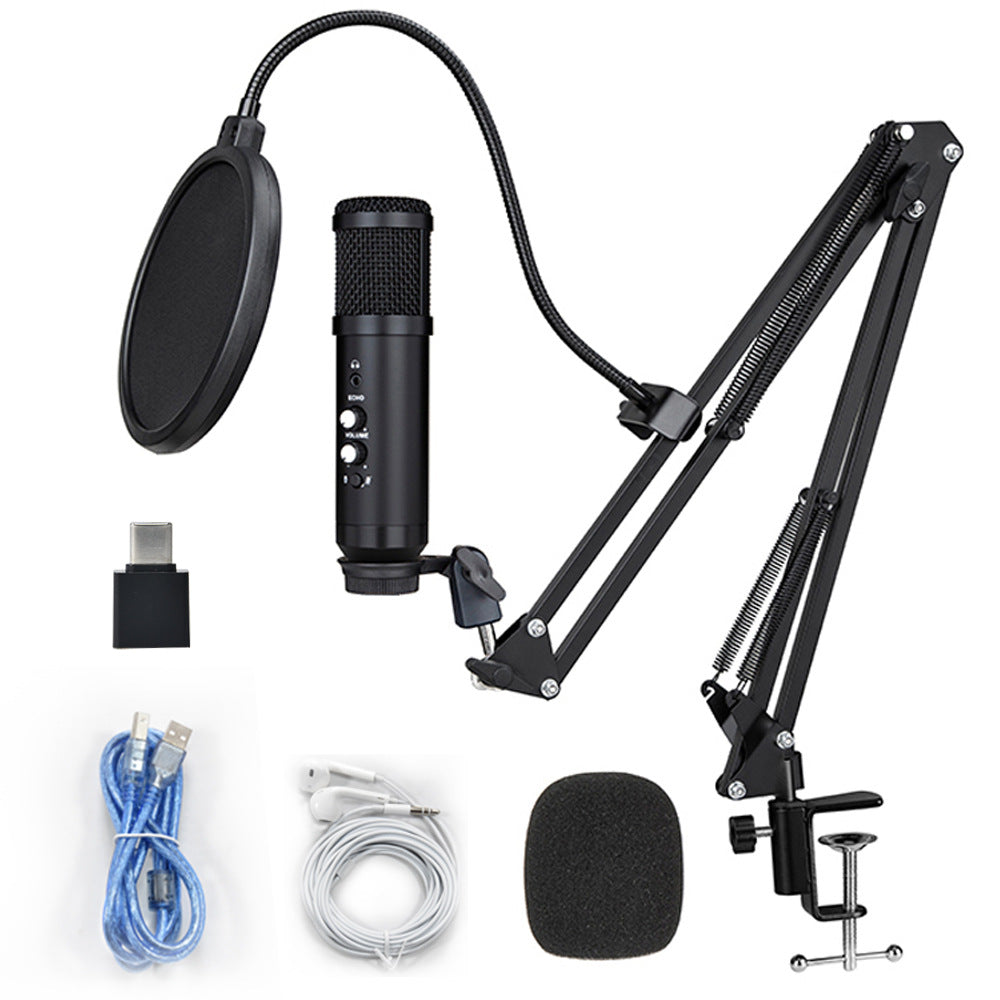 USB Condenser Microphone with Cardioid Pickup
