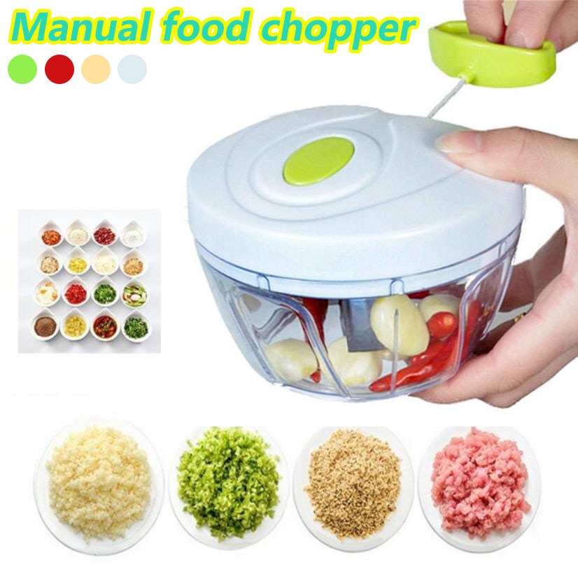 Manual Garlic Press & Vegetable Slicer — Multi-Function Kitchen Tool