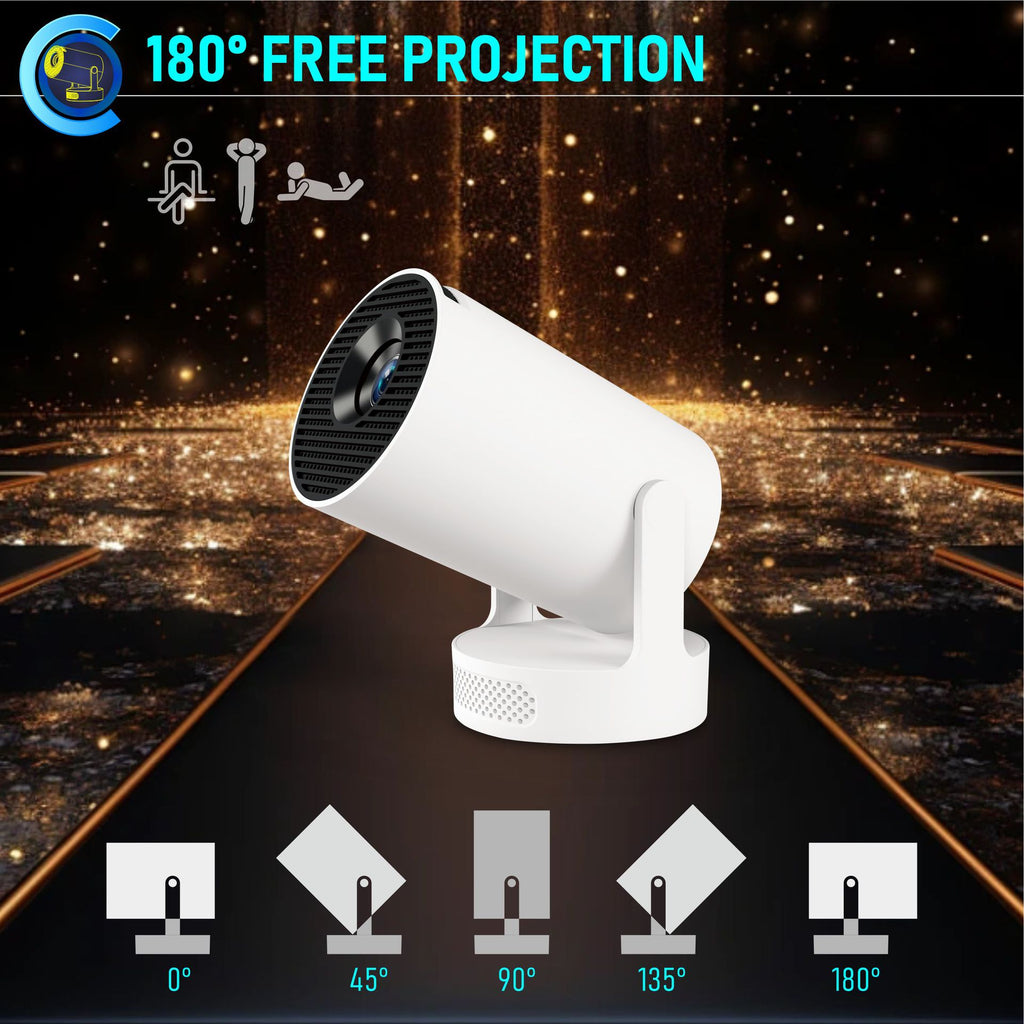HY300 Ultra Portable Smart Projector with Android & WiFi