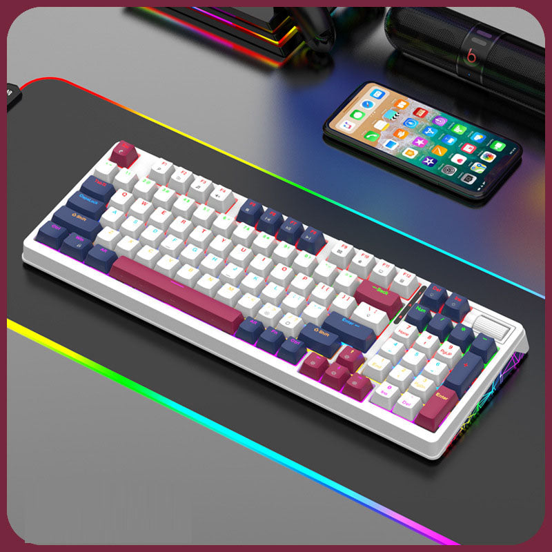 XUNFOX K85 96-Key RGB Mechanical Gaming Keyboard