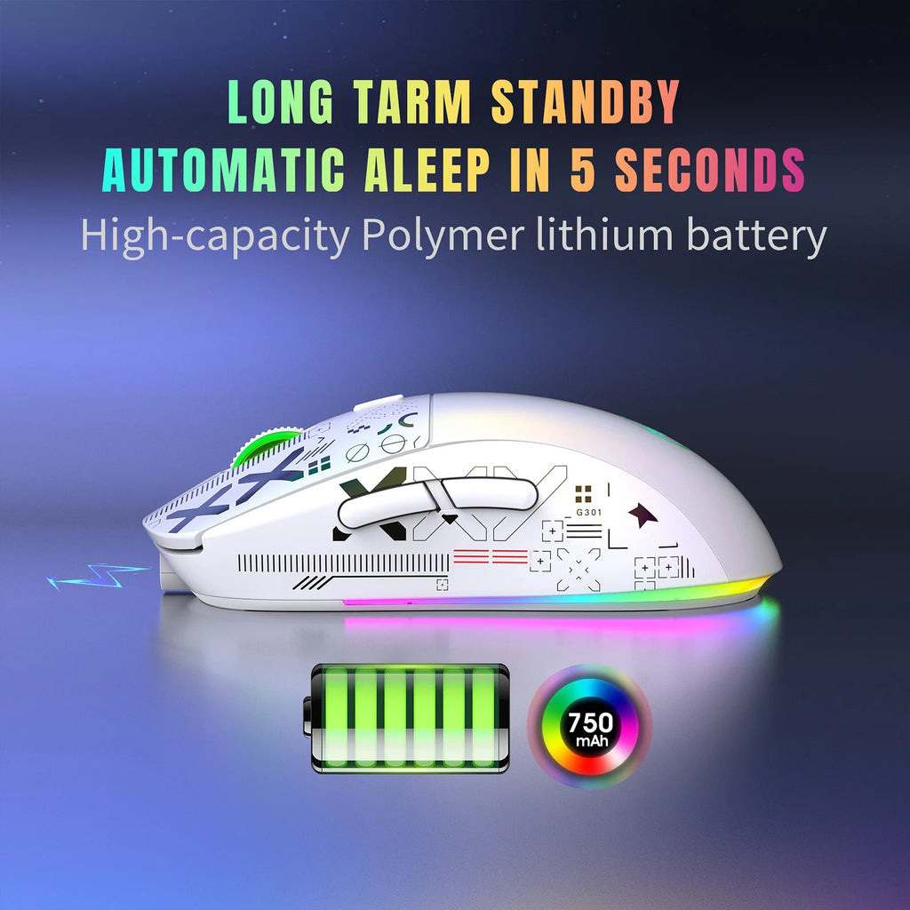 HXSJ T90 2.4G Wireless RGB Gaming Mouse