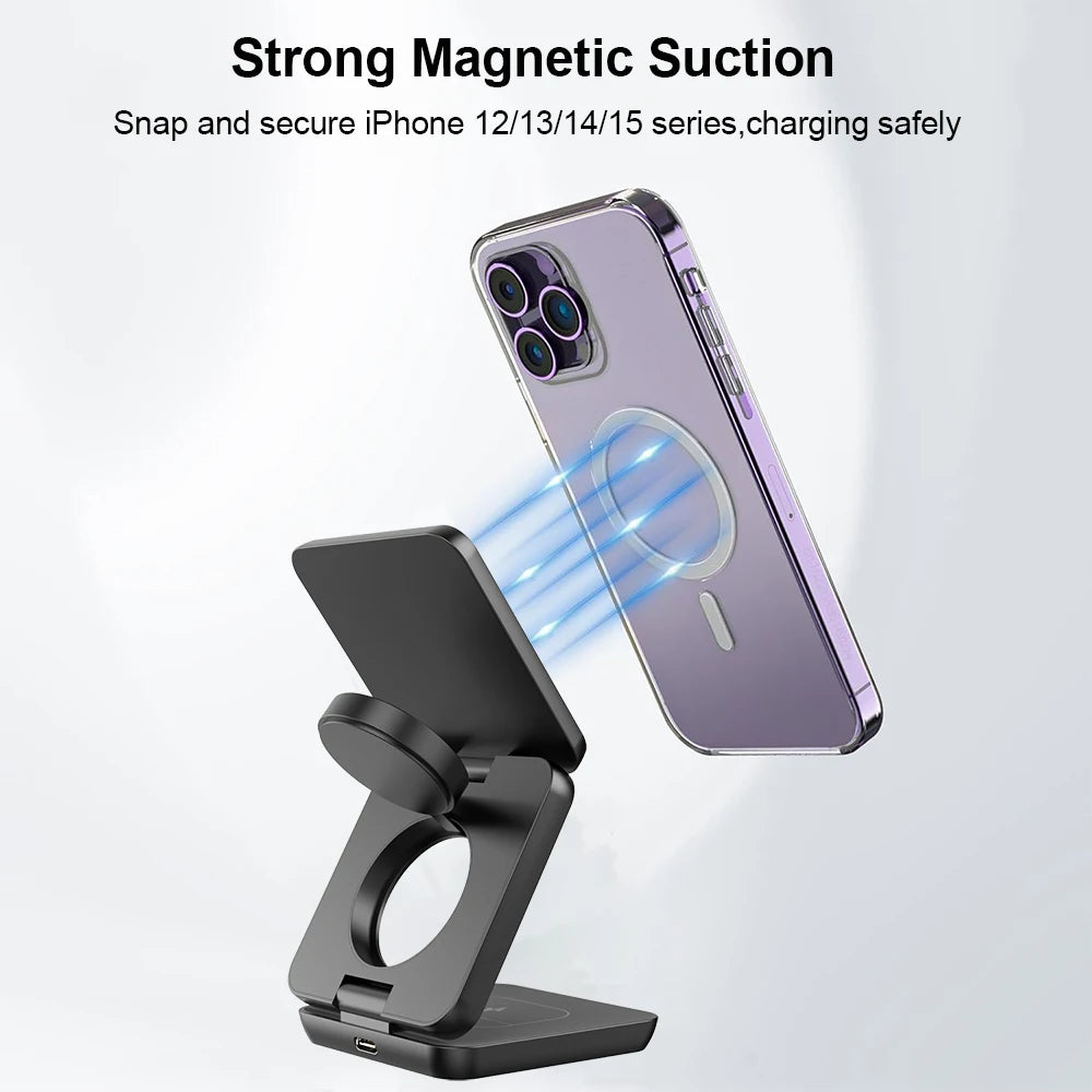 3-in-1 Magnetic Wireless Charger
