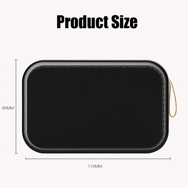 Portable Outdoor Bluetooth Speaker — 3D Stereo HiFi Surround Sound