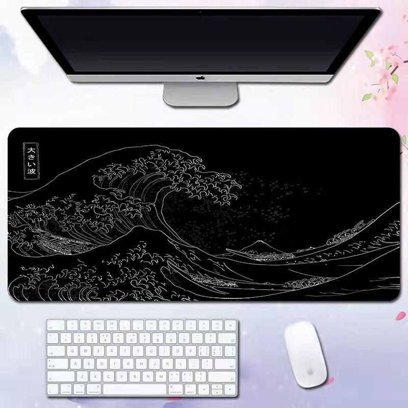 Wave Extended Gaming Desk Pad — Keyboard & Mouse Mat