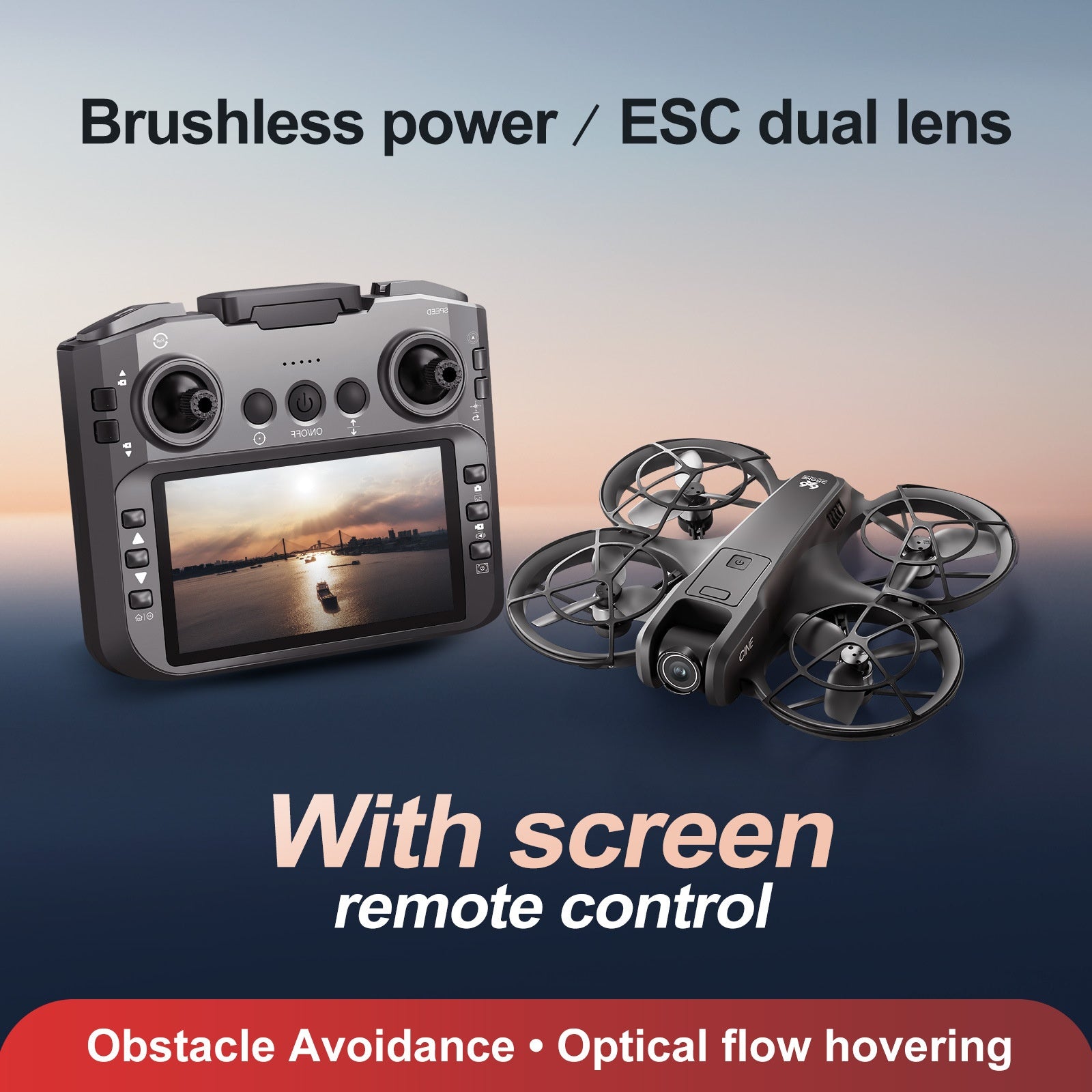 GPS Foldable Drone with Screen Remote & HD Aerial Camera