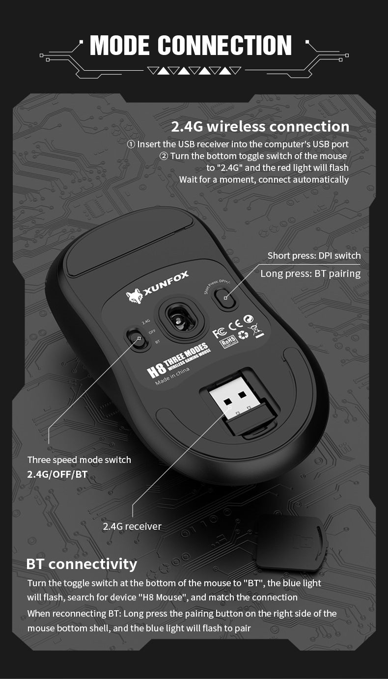 Lightweight Bluetooth Wireless Mouse
