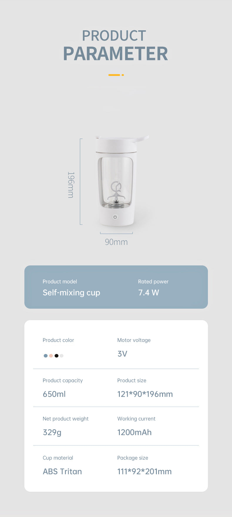Portable USB Blender Bottle