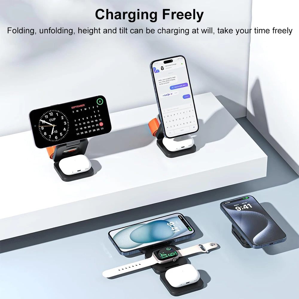 3-in-1 Magnetic Wireless Charger
