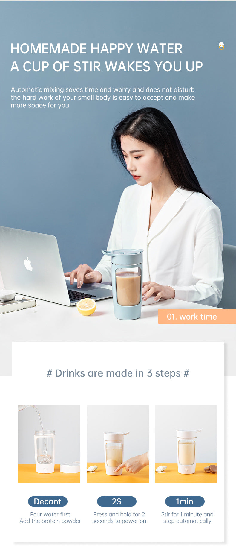 Portable USB Blender Bottle