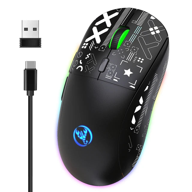 HXSJ T90 2.4G Wireless RGB Gaming Mouse