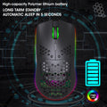RGB Wireless Hollow Gaming Mouse — 2.4G Rechargeable with Honeycomb Design