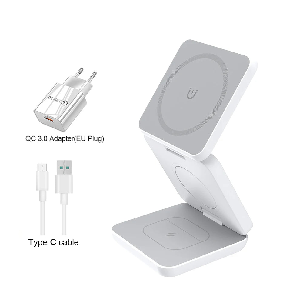 3-in-1 Magnetic Wireless Charger