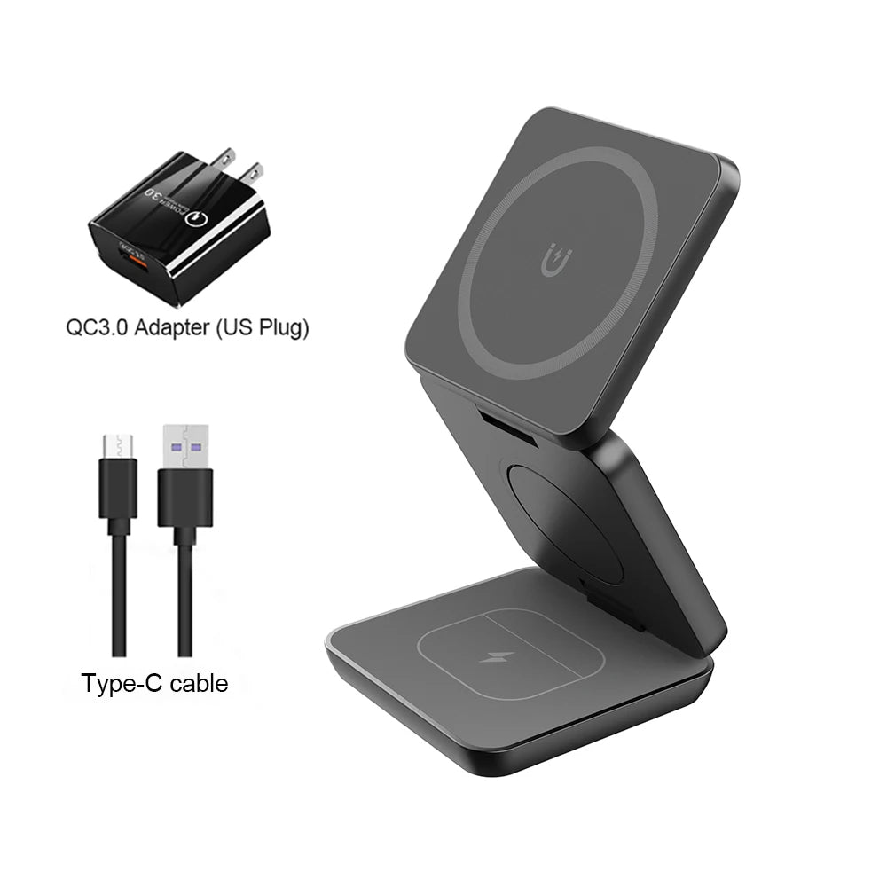 3-in-1 Magnetic Wireless Charger