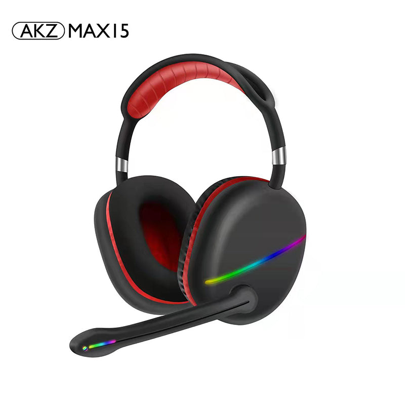 MAX15 RGB Bluetooth Gaming Headset with Subwoofer & External Mic