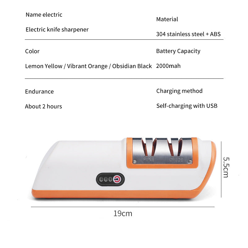 Electric Automatic Knife Sharpener — Multi-Function Kitchen Sharpening Tool