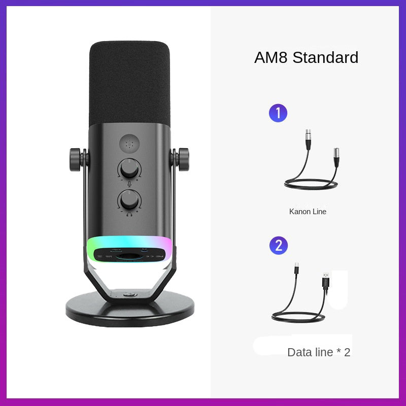 AM8 USB Condenser Microphone for Streaming & Recording