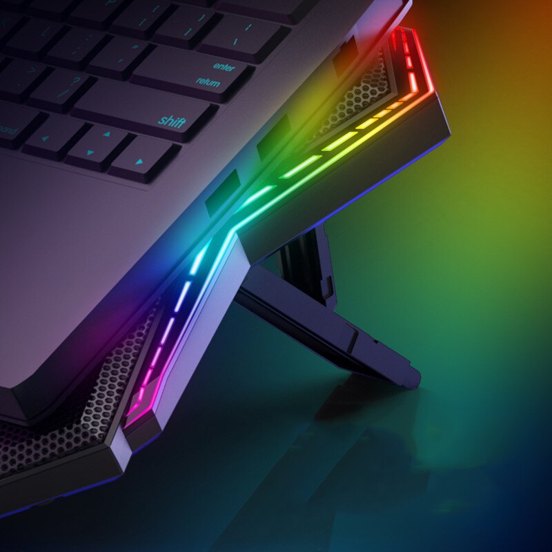 RGB Laptop Cooling Pad 6-Fan