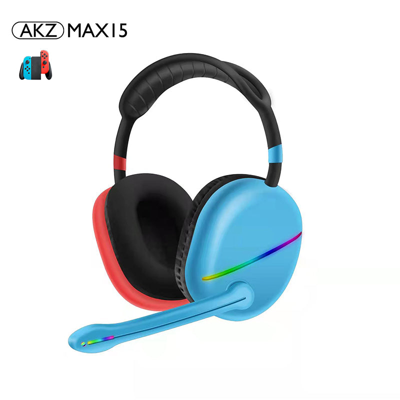 MAX15 RGB Bluetooth Gaming Headset with Subwoofer & External Mic