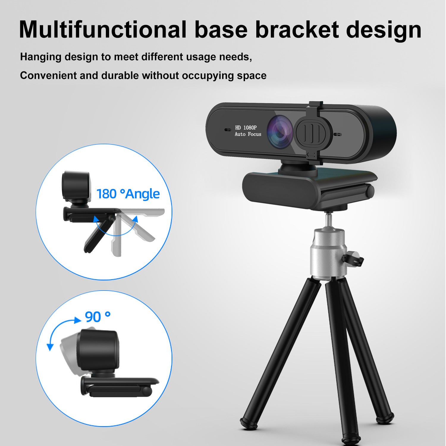 1080P AF Wide-Angle Webcam with 5MP Sensor