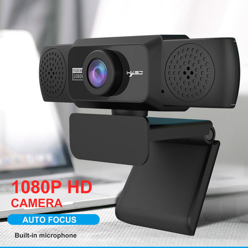 1080P Full HD 360° Rotatable Webcam with Auto Focus
