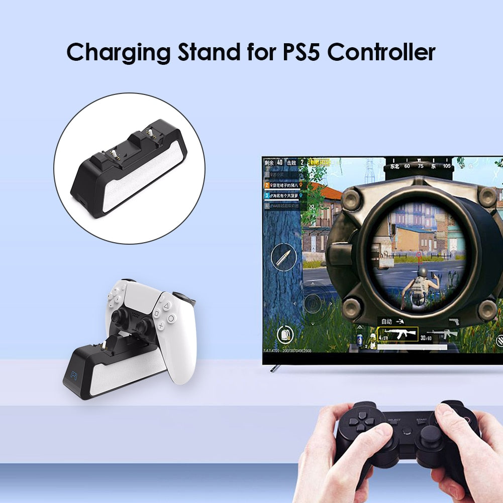 PS5 DualSense Controller Dual Charging Station