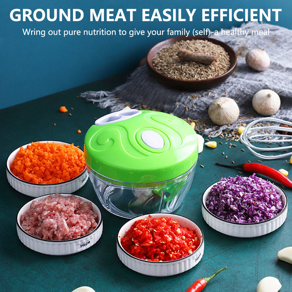 Manual Garlic Press & Vegetable Slicer — Multi-Function Kitchen Tool