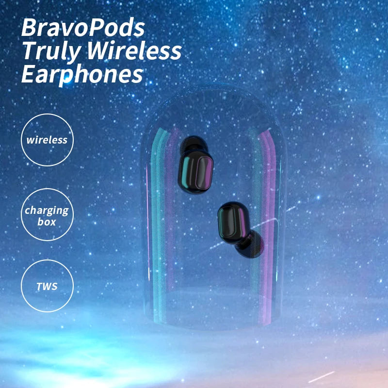 Sport Wireless Bluetooth Earbuds with Ear Hook